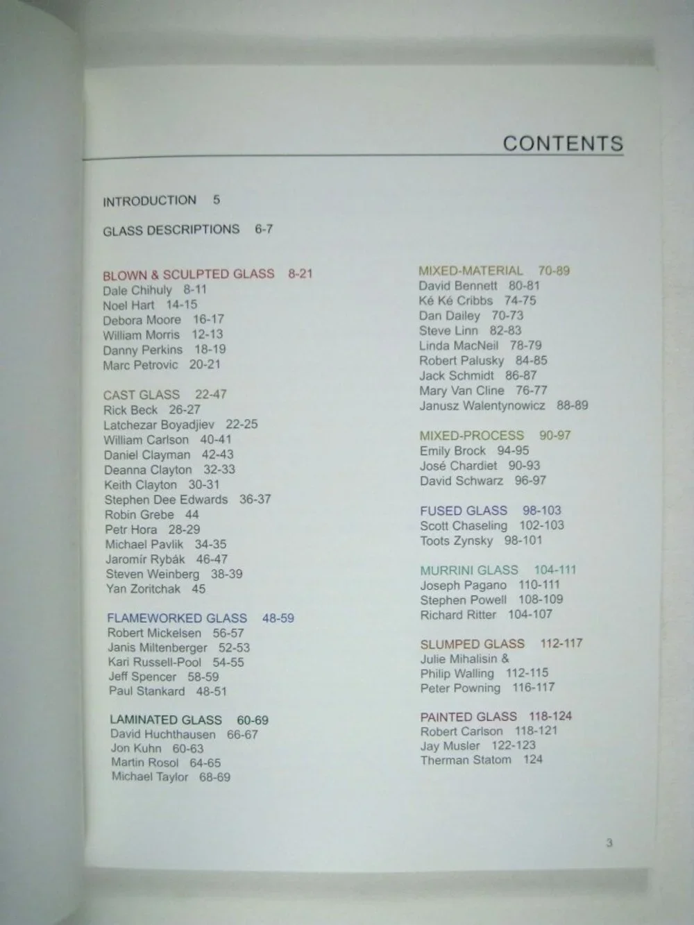 Contemporary Glass 2005 Exhibition Catalog Habatat Galleries Art PPB Artisan